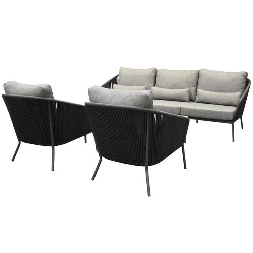 Costa stoel bank loungeset 3 delig rope antraciet, Tuin en Terras, Tuinsets en Loungesets, Nieuw, Ophalen of Verzenden