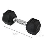 TRUUSK Hexagon Dumbbells Set Van 2 Gietijzeren Dumbbells Han, Verzenden, Nieuw