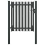 vidaXL Poort 1x1,5 m staal antraciet, Verzenden, Nieuw