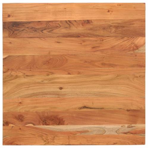 vidaXL Tafelblad vierkant 70x70x2,5 cm massief acaciahout, Huis en Inrichting, Tafels | Eettafels, Nieuw, Verzenden