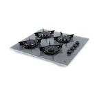 Luxell OC-88 - 4 Pits Gas Inbouw Kookplaat - Grijs, Nieuw, Inbouw, Gas, 4 kookzones