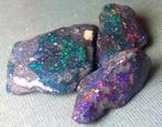 29 cts - Topkleur - 3 Honduras Black Opal - Ruw- 5.8 g