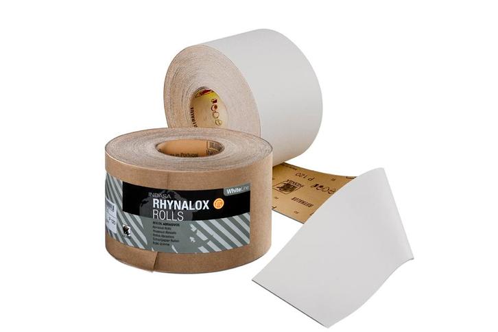 Indasa Rhynalox/Rhynodry WHITE LINE rol 95mm breed IR95-xxx, Doe-het-zelf en Verbouw, Schildersmaterialen, Nieuw, Ophalen of Verzenden