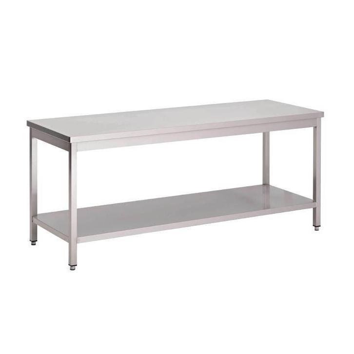 RVS werktafel met onderblad | 70 cm | 8 Formaten, Zakelijke goederen, Horeca | Meubilair en Inrichting, Verzenden