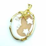 Carneool - Zilver, Verguld - Hanger - Cameo Oud-Rome