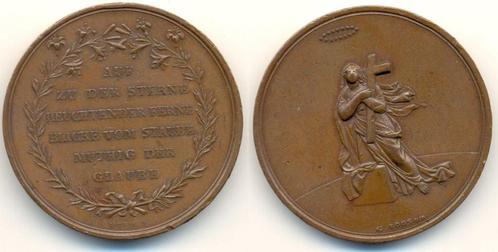 Brons medaille auf den Glauben, von Loos o J,19 Jhrh Duit..., Postzegels en Munten, Penningen en Medailles, Verzenden