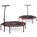 Fitness trampoline - Ø 127 cm - verstelbare greep -zwart..., Ophalen of Verzenden, Nieuw