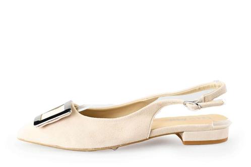 Linea Zeta Slingbacks in maat 39 Beige | 10% extra korting, Kleding | Dames, Schoenen, Beige, Zo goed als nieuw, Verzenden