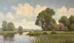 Willem Jacobus Alberts (1912-1990) - Hollands Landschap aan, Antiek en Kunst