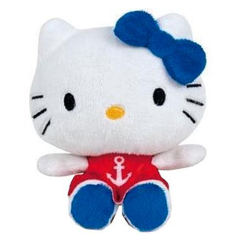 Play by Play Hello Kitty Beanbag Pluche 12CM-Blue Bow & Red, Kinderen en Baby's, Speelgoed | Knuffels en Pluche, Nieuw, Ophalen of Verzenden