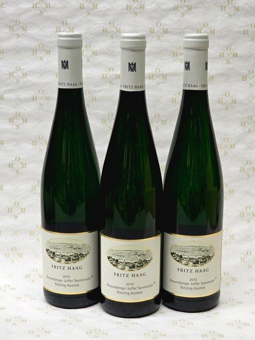 2010 Fritz Haag, OHMS labeled - Brauneberger Juffer, Verzamelen, Wijnen