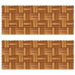 vidaXL Terrastegels 30 x 30 cm Acacia set van 20, Verzenden, Nieuw