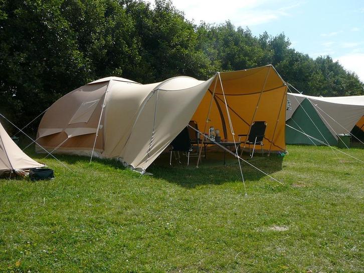 Oppompbare Karsten Tent type 350 (2025) Donkerblauw, Caravans en Kamperen, Tenten, Zo goed als nieuw, tot en met 4, Ophalen of Verzenden