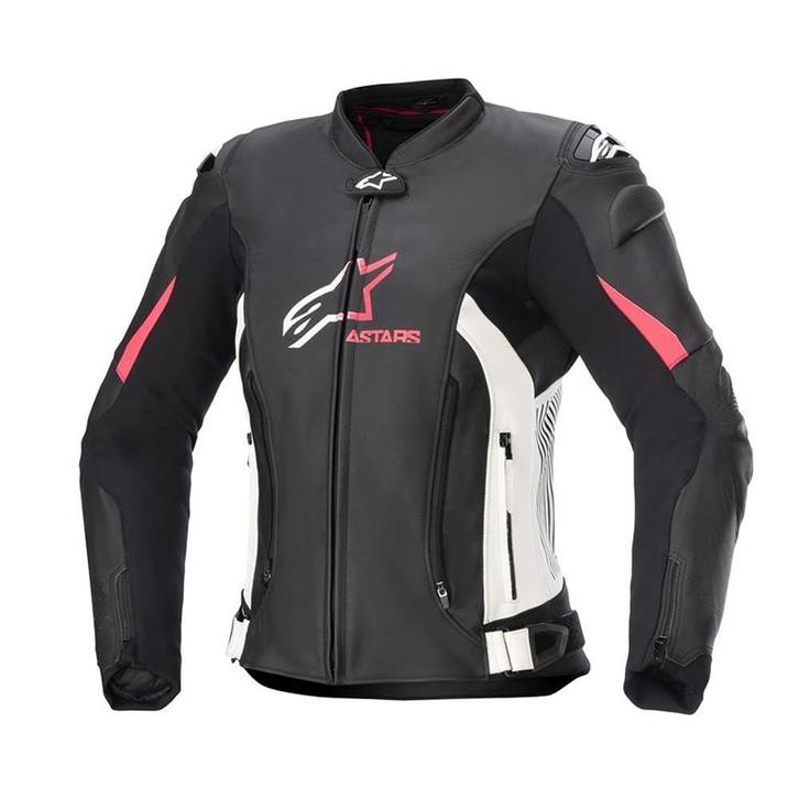 Alpinestars Stella GP Plus V4 Leren Jas Zwart Wit Diva Roze, Motoren, Kleding | Motorkleding, Dames, Nieuw met kaartje, Jas | leer