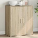vidaXL Dressoir 60x31x70 cm bewerkt hout sonoma eikenkleurig, Huis en Inrichting, Verzenden, Nieuw, 50 tot 100 cm, 25 tot 50 cm
