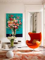 E. García - FLORES ROJAS XL (NO RESERVE), Antiek en Kunst