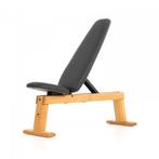 NOHRD WeightBench Halterbank Eiken kunstleer, Sport en Fitness, Verzenden, Nieuw