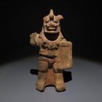 Maya Terracotta Figuur. 650 - 900 n.Chr. 16 cm H. Spaanse