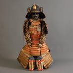 Goudlaklaag Edo-periode harnas (yoroi) - Metaal, Zijde,, Antiek en Kunst