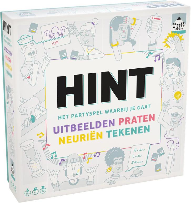 Hint! - Partyspel | Bezzerwizzer - Gezelschapsspellen, Hobby en Vrije tijd, Gezelschapsspellen | Bordspellen, Nieuw, Verzenden