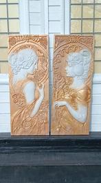 Decoratief ornament (2) - art nouvea - Wandpanelen art deco, Antiek en Kunst