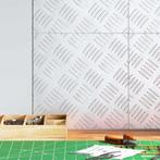 vidaXL Trap Tread Vierkant 4 pcs Zilver 30 x 30 cm Aluminium, Doe-het-zelf en Verbouw, Ladders en Trappen, Verzenden, Nieuw