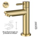 Toiletkraan - Wc kraan - Goud - Brushed Gold - Rvs - PVD, Ophalen of Verzenden, Nieuw, Rvs, Kraan