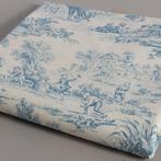 Prachtig Toile de Jouy Blauw - Textiel  - 250 cm - 280 cm