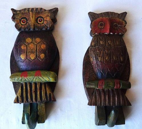 Set kapstokhaken (2) - 2 Zeldzame vintage Kapstokhaken echte, Antiek en Kunst, Curiosa en Brocante