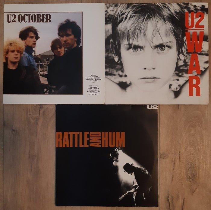 U2 - October / War / Rattle And Hum - Diverse titels - LP -, Cd's en Dvd's, Vinyl Singles