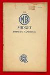 Instructieboekje MG Midget, MG Midget driver’s handbook