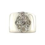 Ring met diamant 13 karaat, Sieraden, Tassen en Uiterlijk, Ringen, Verzenden, Zo goed als nieuw, Wit, Goud