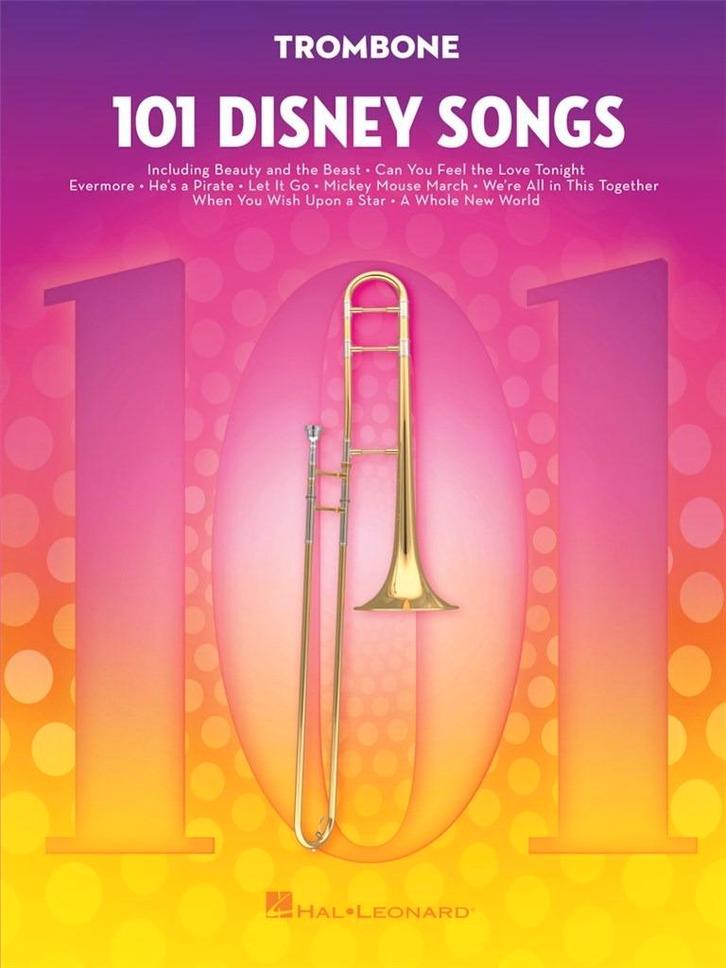 101 DISNEY SONGS TROMBONE, Muziek en Instrumenten, Bladmuziek, Trombone, Nieuw, Ophalen of Verzenden