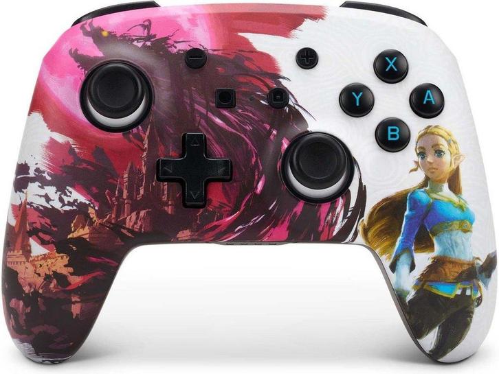 Wireless Pro Controller - Blood Moon Zelda - PowerA Switch, Spelcomputers en Games, Spelcomputers | Nintendo Switch, Zo goed als nieuw