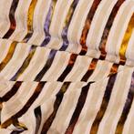 BA115 - Zeldzaam velvet met wisselende strepen in multicolor