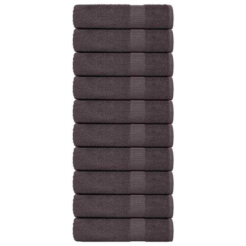 vidaXL Badhanddoeken 10 st 100x150 cm 360 g/m² 100% katoen, Huis en Inrichting, Badkamer | Badtextiel en Accessoires, Nieuw, Verzenden