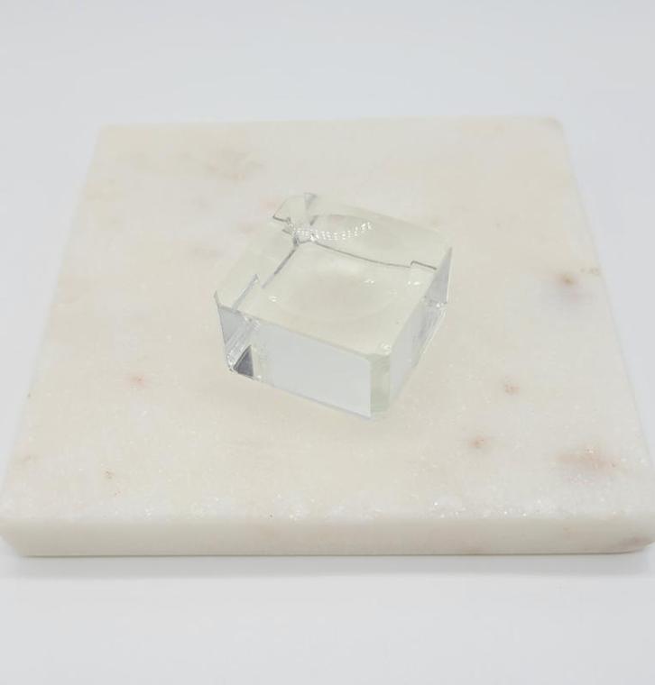 Edelsteen bol houder glas, Verzamelen, Mineralen en Fossielen, Ophalen of Verzenden