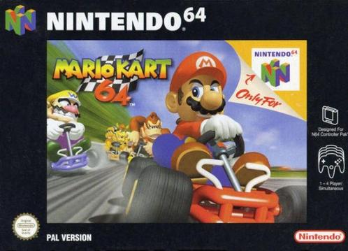 Mario Kart 64 (Nintendo 64), Spelcomputers en Games, Games | Nintendo 64, Gebruikt, Verzenden