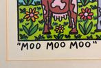 James Rizzi (1950-2011) - Moo, Moo, Moo, Siebdruck, 2000, Antiek en Kunst