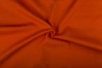 Linnen stof donkeroranje - Ongewassen linnen stof 10m op rol, 200 cm of meer, Nieuw, Oranje, Linnen