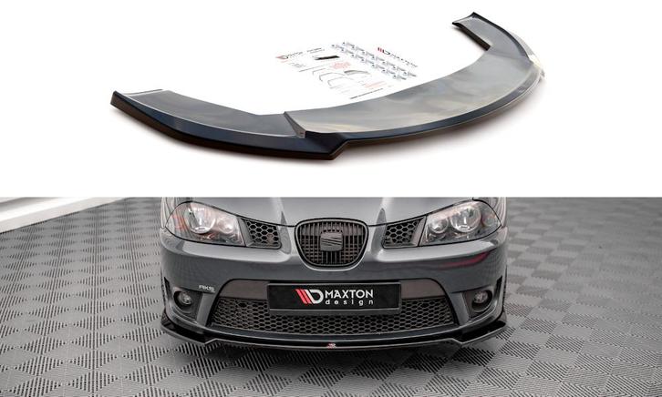 Voorspoiler V.3 Seat Ibiza Cupra MK3 Maxton Glans Zwart, Auto-onderdelen, Carrosserie en Plaatwerk, Ophalen of Verzenden