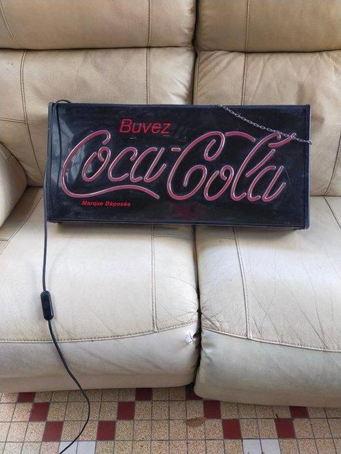 Enseigne lumineuse coca cola double face - Neonlichtbord -, Antiek en Kunst, Antiek | Wandborden en Tegels