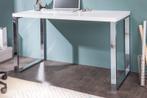 Modern bureau WHITE DESK 120cm witte hoogglans bureautafel -, Huis en Inrichting, Ophalen of Verzenden, Nieuw