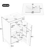 Vrijstaande Badkamerkast met Keramische Wastafel, Verzenden, Nieuw