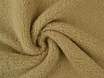 10 meter teddy bont - Donker Beige - Bouclé stoffen, 120 cm of meer, Beige, Ophalen of Verzenden, Polyester