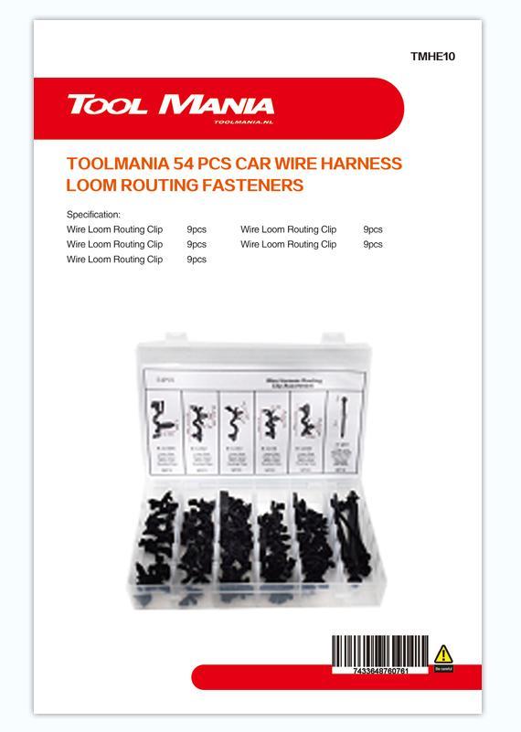 TM 54 Delige Assortiment bekleding clips voor KABELBOOM, Auto diversen, Autogereedschap, Nieuw, Verzenden