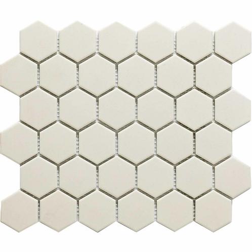 Mozaïektegel The Mosaic Factory London Hexagon 51x59 mm Wit, Doe-het-zelf en Verbouw, Tegels, Ophalen of Verzenden
