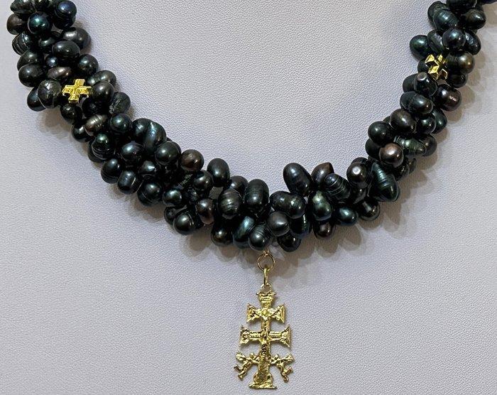 Perla Nera Natural, NIET GEBRUIKT, met Cruz de Caravaca,, Antiek en Kunst, Antiek | Boeken en Bijbels