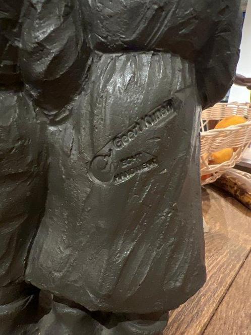 Beeldje, Jongen en meisje - 2 kg - 25 cm - Brons, Antiek en Kunst, Curiosa en Brocante
