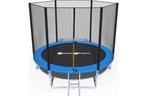 Trampoline 305 cm met veiligheidsnet - tot 120 kg - blauw, Kinderen en Baby's, Speelgoed | Buiten | Trampolines, Nieuw, Verzenden